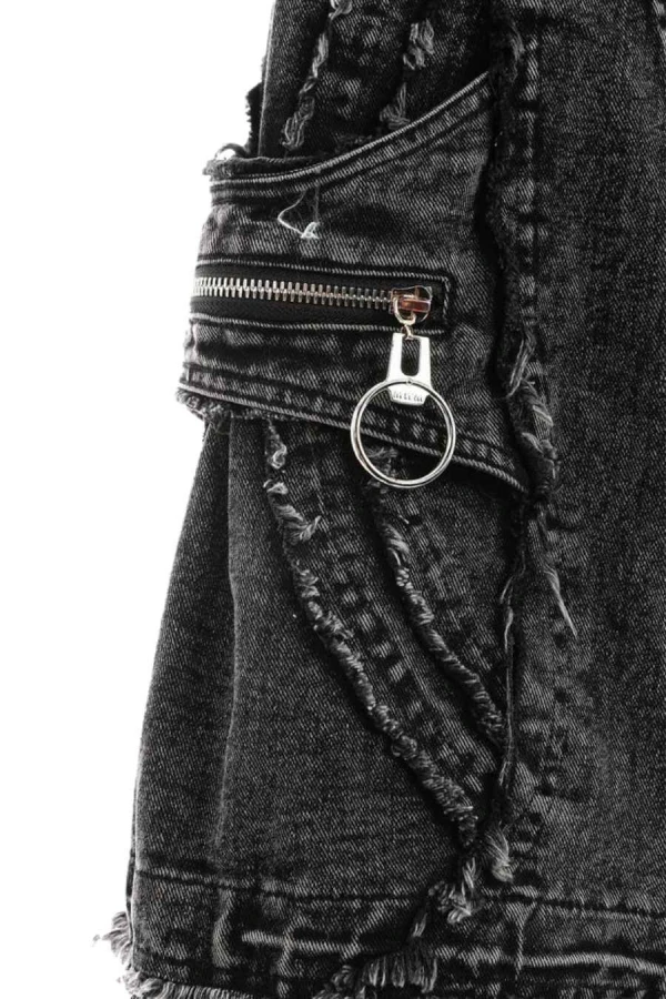 MOD WAVE MOVEMENT Παντελόνια MWM EXTREME ASSYMETRIC ZIPPERS CARGO PANTS - BLACK