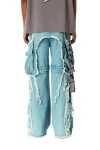 MOD WAVE MOVEMENT Παντελόνια MWM EXTREME ASSYMETRIC ZIPPERS CARGO PANTS - BLUE