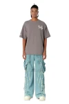 MOD WAVE MOVEMENT Παντελόνια MWM EXTREME ASSYMETRIC ZIPPERS CARGO PANTS - BLUE