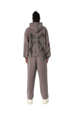 MOD WAVE MOVEMENT Φούτερ με Κουκούλα MWM X CORDS LOGO HOODIE - GREY