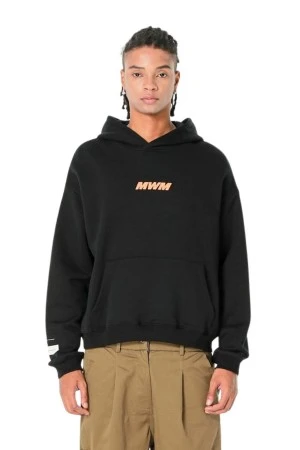 MOD WAVE MOVEMENT Φούτερ με Κουκούλα MWM TEDDY PATCH HOODIE - BLACK