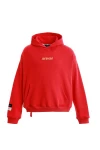 MOD WAVE MOVEMENT Φούτερ με Κουκούλα MWM TEDDY PATCH HOODIE - RED