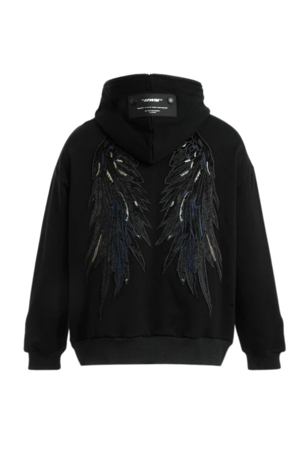 MOD WAVE MOVEMENT Ζακέτες MWM WINGS STARS ZIP-UP HOODIE - BLACK