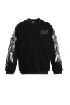 MOD WAVE MOVEMENT Φούτερ λαιμόκοψη MWM WINGS SEQUINS SWEATSHIRT - BLACK