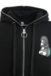 MOD WAVE MOVEMENT Ζακέτες MWM VANGUARD DOGS THINKER ZIP-UP HOODIE - BLACK