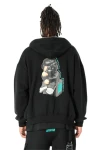 MOD WAVE MOVEMENT Ζακέτες MWM VANGUARD DOGS THINKER ZIP-UP HOODIE - BLACK
