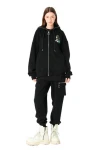 MOD WAVE MOVEMENT Ζακέτες MWM VANGUARD DOGS THINKER ZIP-UP HOODIE - BLACK