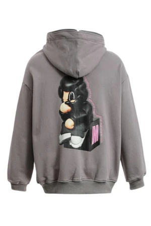MOD WAVE MOVEMENT Ζακέτες MWM VANGUARD DOGS THINKER ZIP-UP HOODIE - GREY