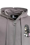 MOD WAVE MOVEMENT Ζακέτες MWM VANGUARD DOGS THINKER ZIP-UP HOODIE - GREY