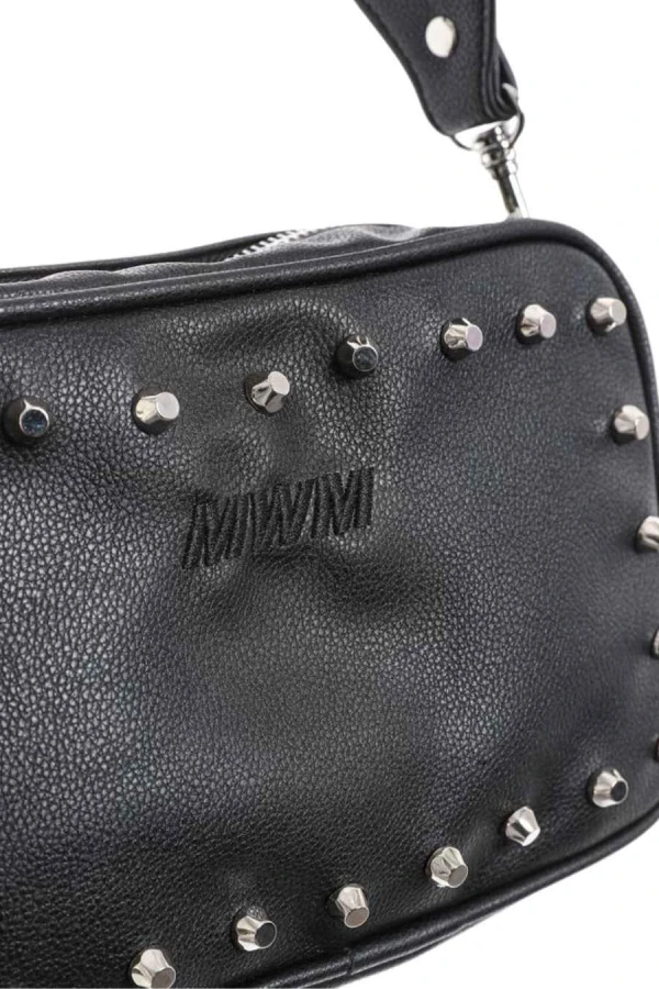 MOD WAVE MOVEMENT Τσάντες MWM STUDDED LEATHER SMALL BAG - BLACK