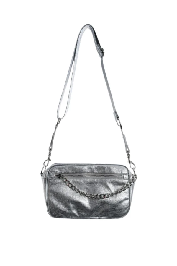MOD WAVE MOVEMENT Τσάντες MWM STUDDED LEATHER SMALL BAG - SILVER
