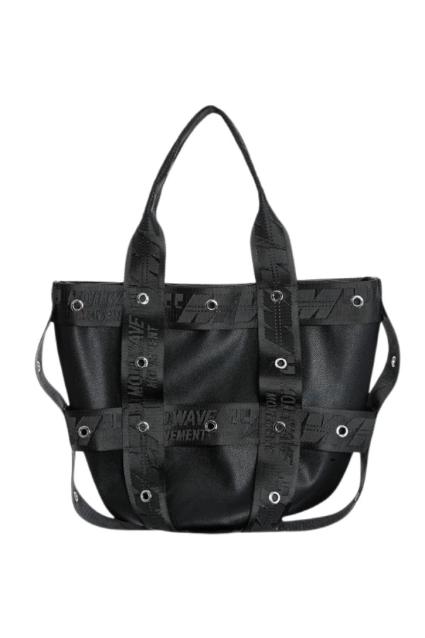 MOD WAVE MOVEMENT Τσάντες MWM STUDDED TAPES BAG - BLACK