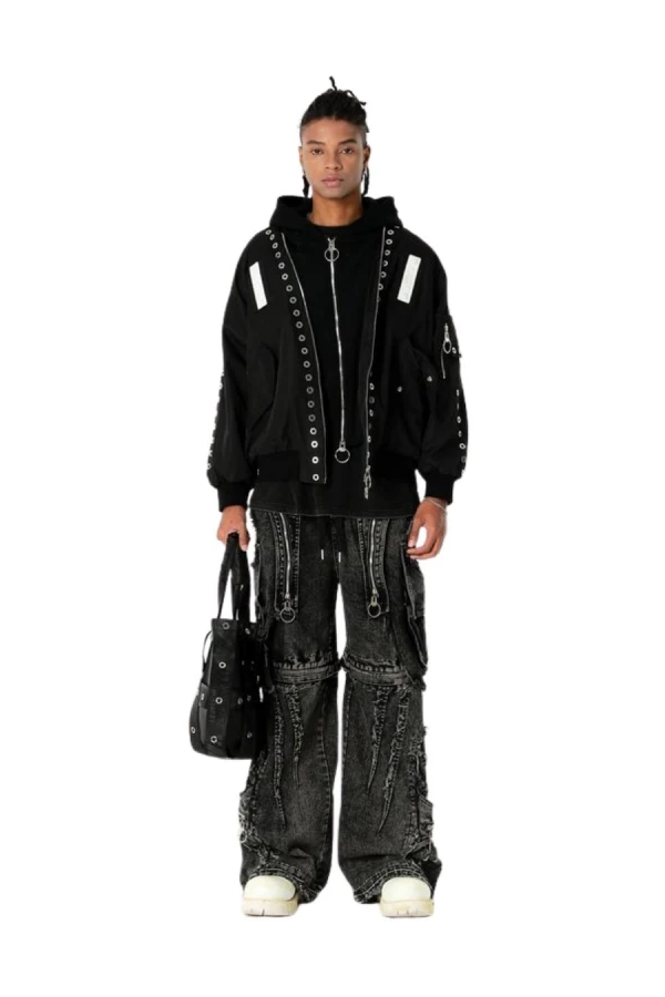 MOD WAVE MOVEMENT Τσάντες MWM STUDDED TAPES BAG - BLACK