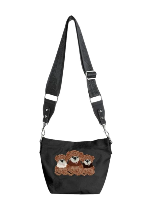 MOD WAVE MOVEMENT Τσάντες MWM TEDDY SMALL HANDBAG - BLACK