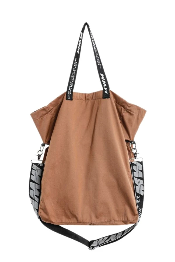 MOD WAVE MOVEMENT Τσάντες MWM TEDDY CANVAS PATCH TOTEBAG - CAMEL