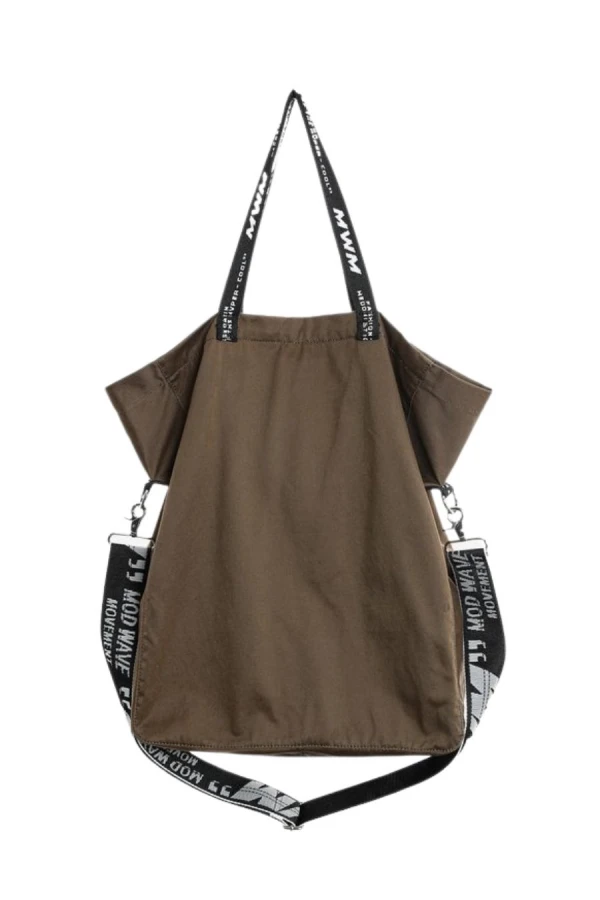 MOD WAVE MOVEMENT Τσάντες MWM TEDDY CANVAS PATCH TOTEBAG - GREEN