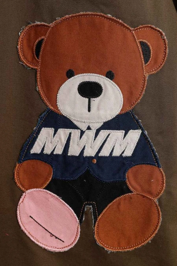 MOD WAVE MOVEMENT Τσάντες MWM TEDDY CANVAS PATCH TOTEBAG - GREEN
