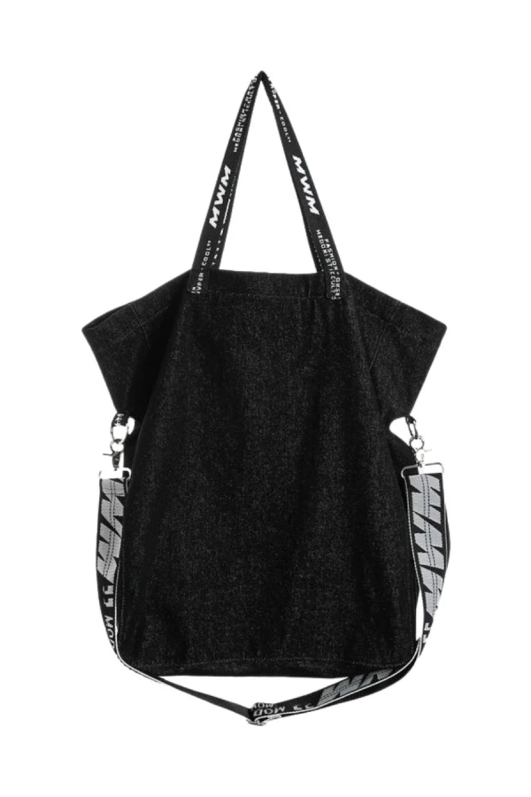 MOD WAVE MOVEMENT Τσάντες MWM TEDDY DENIM TOTEBAG - BLACK