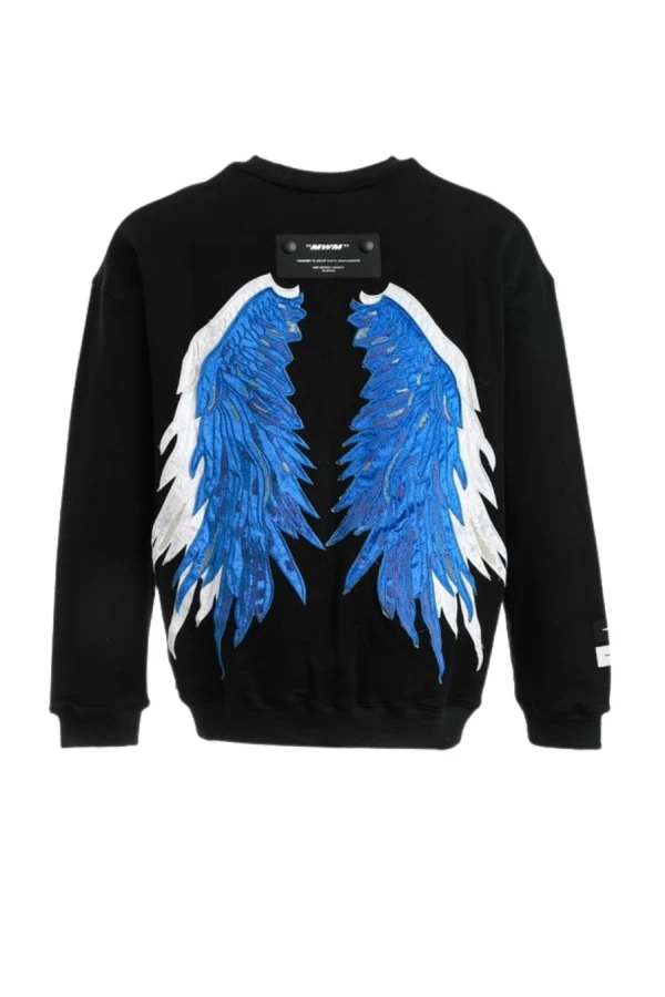 MOD WAVE MOVEMENT Φούτερ λαιμόκοψη MWM WINGS STARS SWEATSHIRT - 