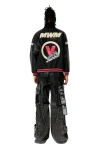 MOD WAVE MOVEMENT Μπουφάν MWM VANGUARD DOGS LEATHER VDOG BOMBER JACKET - BLACK