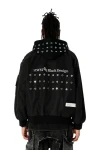 MOD WAVE MOVEMENT Μπουφάν MWM VANGUARD DOGS STUDDED BOMBER JACKET - BLACK