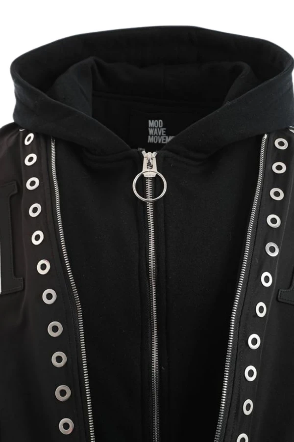 MOD WAVE MOVEMENT Μπουφάν MWM VANGUARD DOGS STUDDED BOMBER JACKET - BLACK
