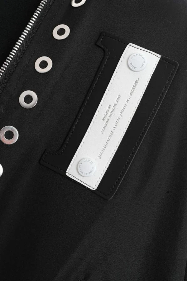 MOD WAVE MOVEMENT Μπουφάν MWM VANGUARD DOGS STUDDED BOMBER JACKET - BLACK