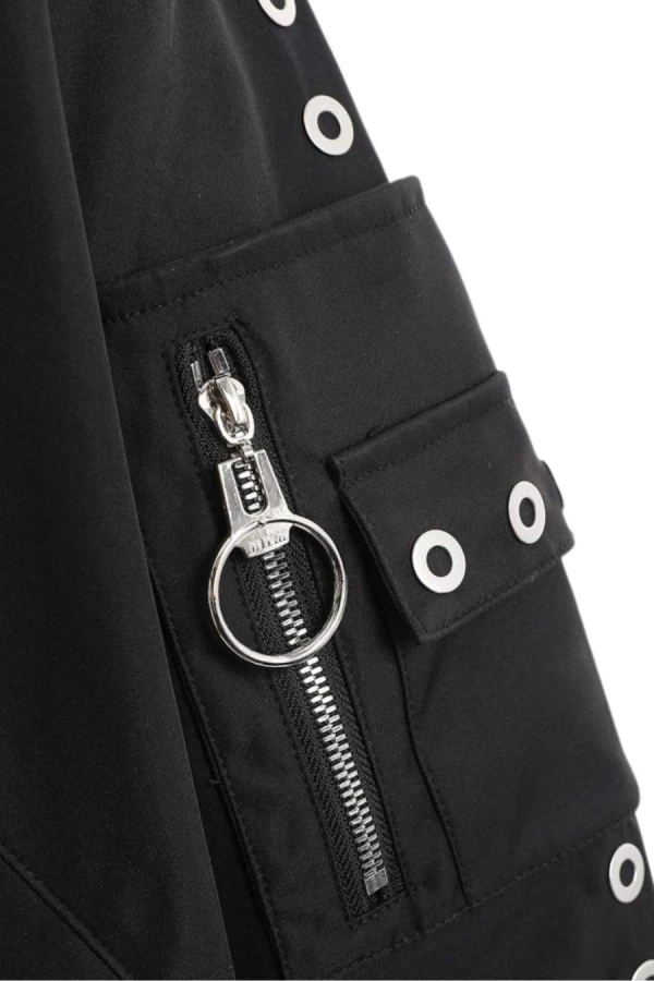 MOD WAVE MOVEMENT Μπουφάν MWM VANGUARD DOGS STUDDED BOMBER JACKET - BLACK