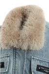MOD WAVE MOVEMENT Μπουφάν MWM WOMEN TEDDY FUR DENIM JACKET - BLUE