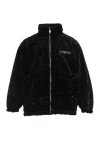 MOD WAVE MOVEMENT Μπουφάν MWM TEDDY MIKE BAG REVERSIBLE FUR JACKET - BLACK