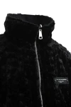 MOD WAVE MOVEMENT Μπουφάν MWM TEDDY MIKE BAG REVERSIBLE FUR JACKET - BLACK