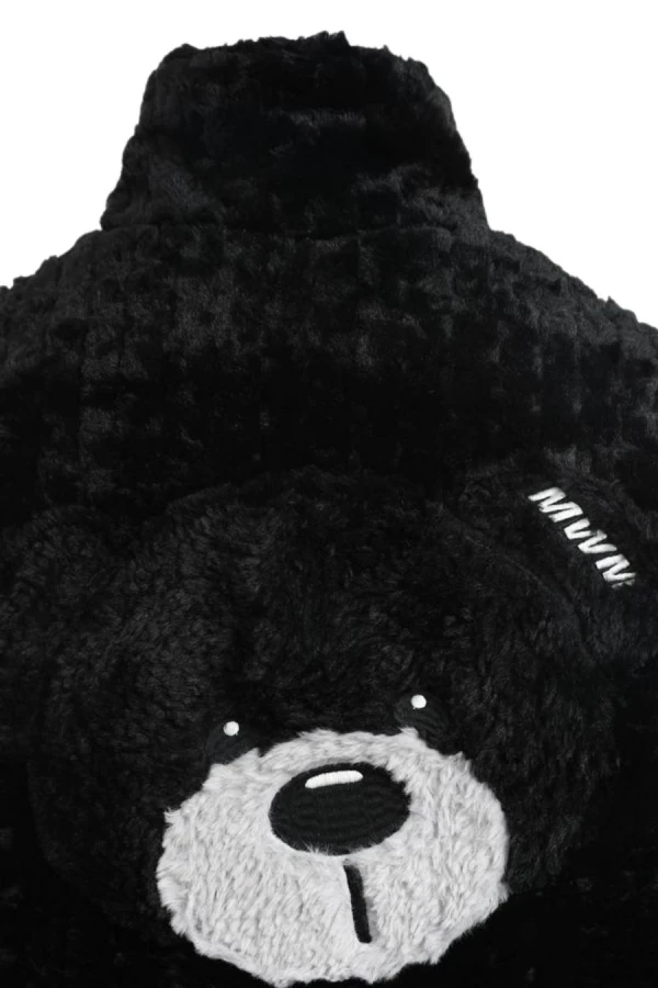 MOD WAVE MOVEMENT Μπουφάν MWM TEDDY MIKE BAG REVERSIBLE FUR JACKET - BLACK