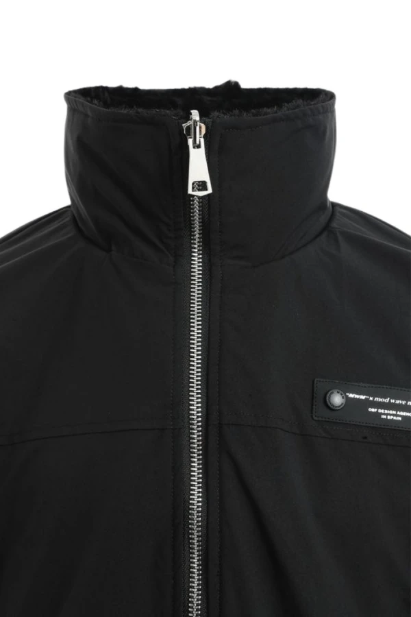 MOD WAVE MOVEMENT Μπουφάν MWM TEDDY MIKE BAG REVERSIBLE FUR JACKET - BLACK