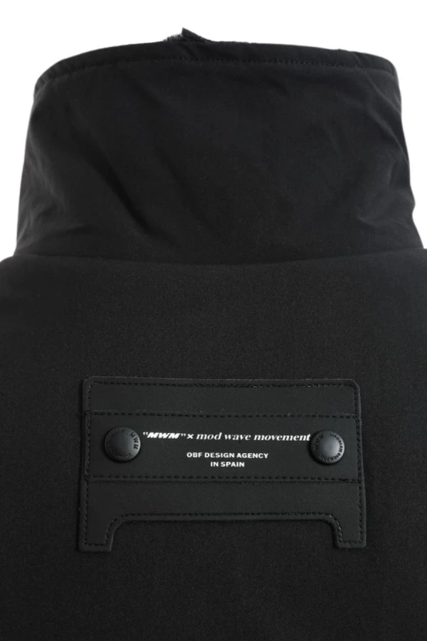 MOD WAVE MOVEMENT Μπουφάν MWM TEDDY MIKE BAG REVERSIBLE FUR JACKET - BLACK