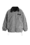 MOD WAVE MOVEMENT Μπουφάν MWM TEDDY MIKE BAG REVERSIBLE FUR JACKET - GREY