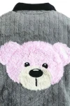 MOD WAVE MOVEMENT Μπουφάν MWM TEDDY MIKE BAG REVERSIBLE FUR JACKET - GREY