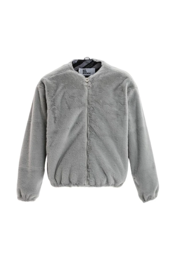 MOD WAVE MOVEMENT Μπουφάν MWM WINGS LEATHER BOMBER JACKET - GREY