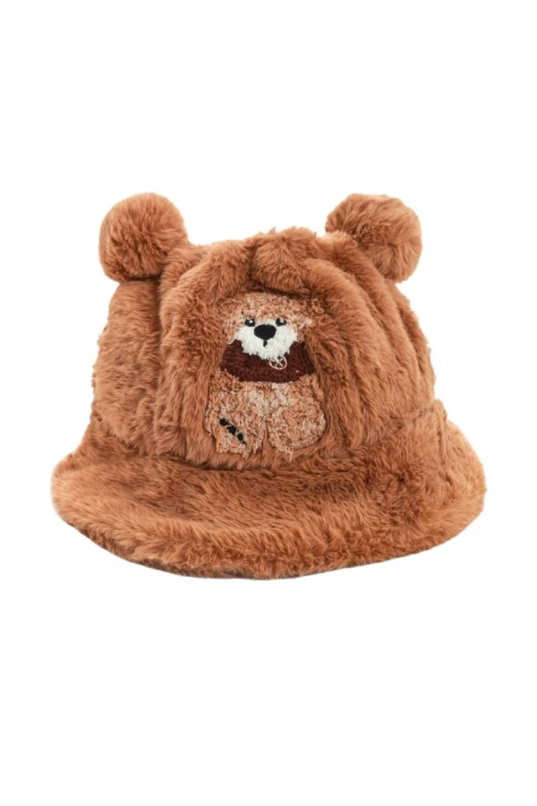 MOD WAVE MOVEMENT Καπέλα MWM TEDDY FUR BUCKET HAT - BROWN