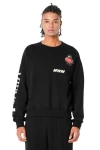 MOD WAVE MOVEMENT Φούτερ λαιμόκοψη MWM VANGUARD DOGS PUNCH 3D T-SWEATSHIRT - BLACK