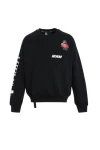 MOD WAVE MOVEMENT Φούτερ λαιμόκοψη MWM VANGUARD DOGS PUNCH 3D T-SWEATSHIRT - BLACK