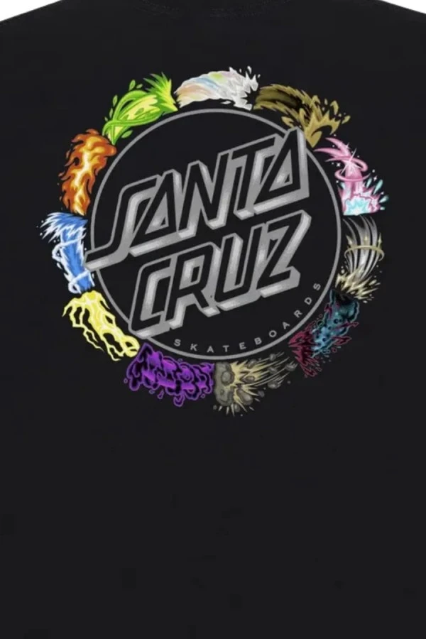 SANTA CRUZ T-Shirt Pokémon Power Dot S/S Heavyweight - Μαύρο