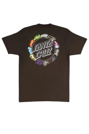 SANTA CRUZ T-Shirt Pokémon Power Dot S/S Heavyweight - Καφέ