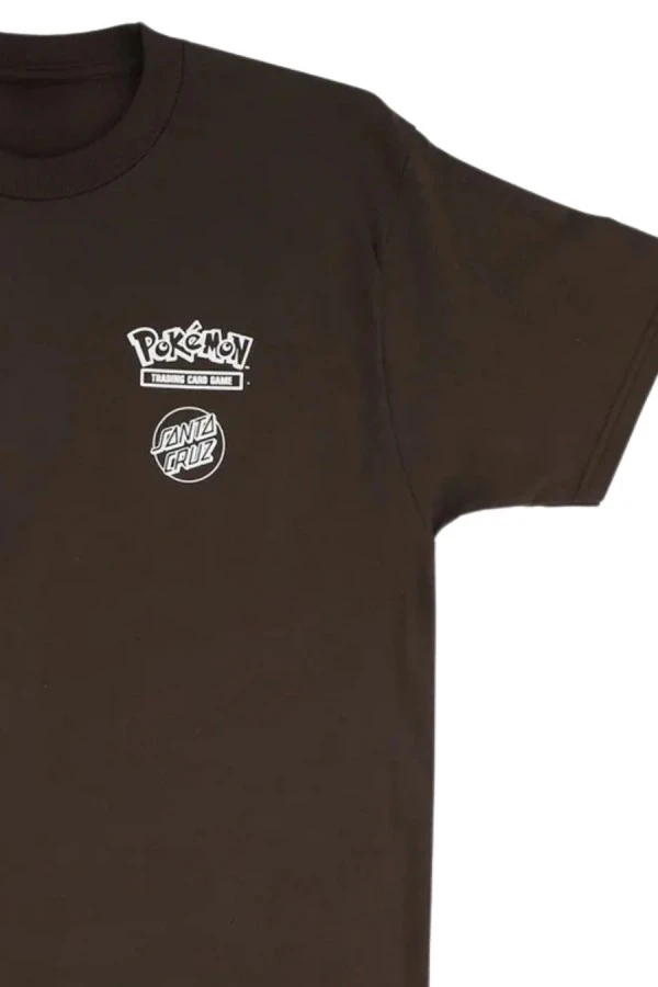 SANTA CRUZ T-Shirt Pokémon Power Dot S/S Heavyweight - Καφέ