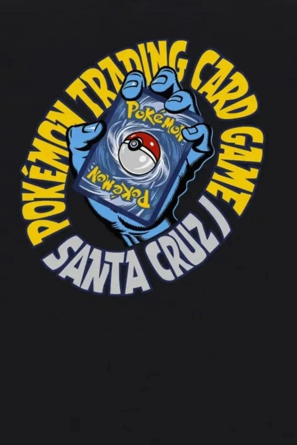 SANTA CRUZ T-Shirt Pokémon TCG Hand S/S Heavyweight - Μαύρο