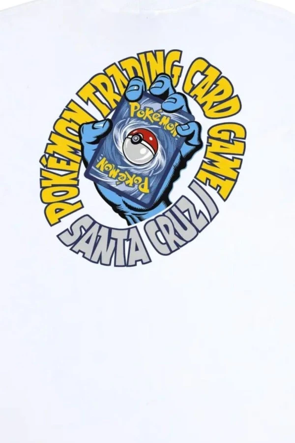SANTA CRUZ T-Shirt Pokémon TCG Hand S/S Heavyweight - Λευκό