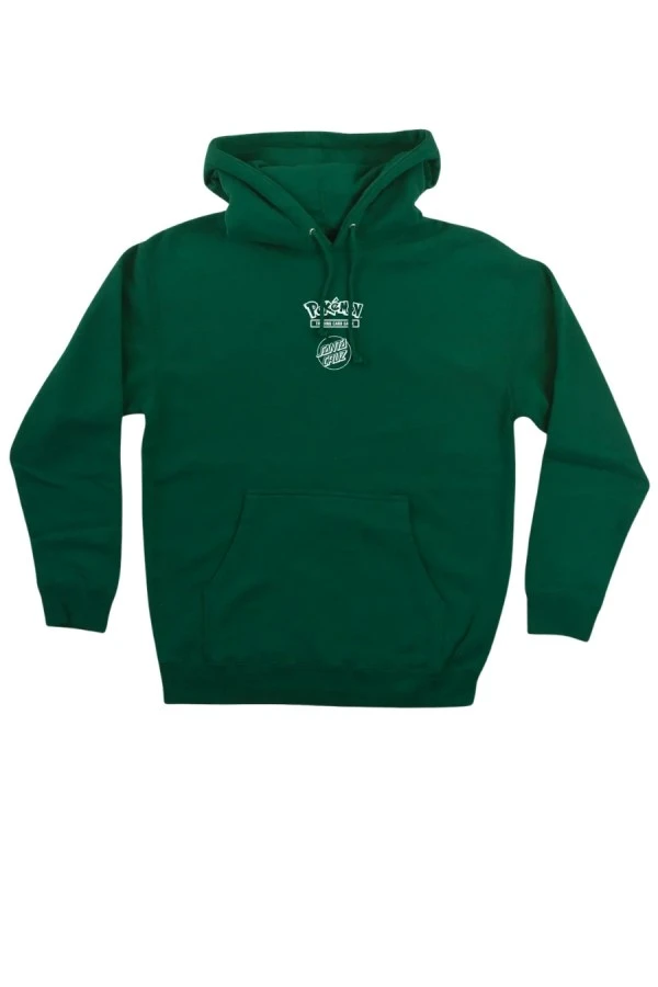 SANTA CRUZ Φούτερ με Κουκούλα Pokémon Power Dot P/O Hooded Midweight Sweatshirt - Πράσινο