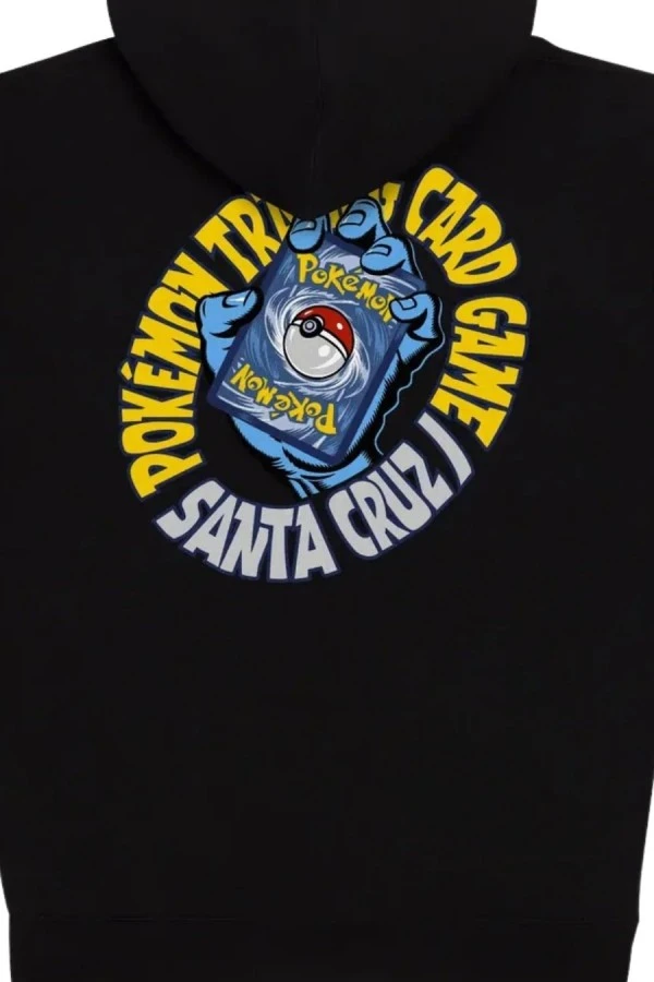 SANTA CRUZ Ζακέτα Pokémon TCG Hand Zip Hooded Heavyweight Sweatshirt - Μαύρο