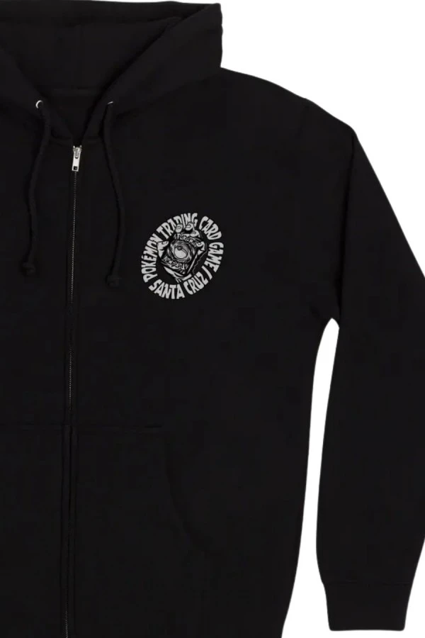 SANTA CRUZ Ζακέτα Pokémon TCG Hand Zip Hooded Heavyweight Sweatshirt - Μαύρο