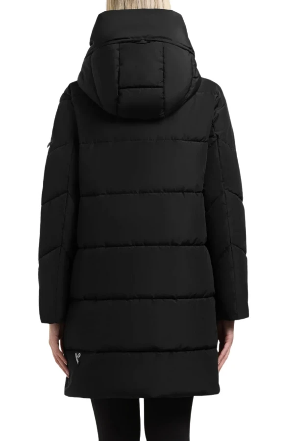 KHUJO Μπουφάν EMORY WITH BAG - BLACK
