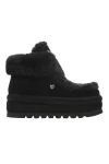 NAKED WOLFE Boots Bambi - Black Suede/Shearling